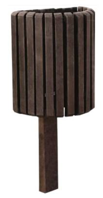 Corbeille Provence - En plastique recyclé - Résistante aux intempéries - 25L_0