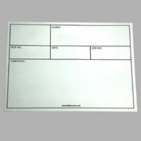 Étiquette adhésive réinscriptible - plastique blanc - 210 x 150 mm_0