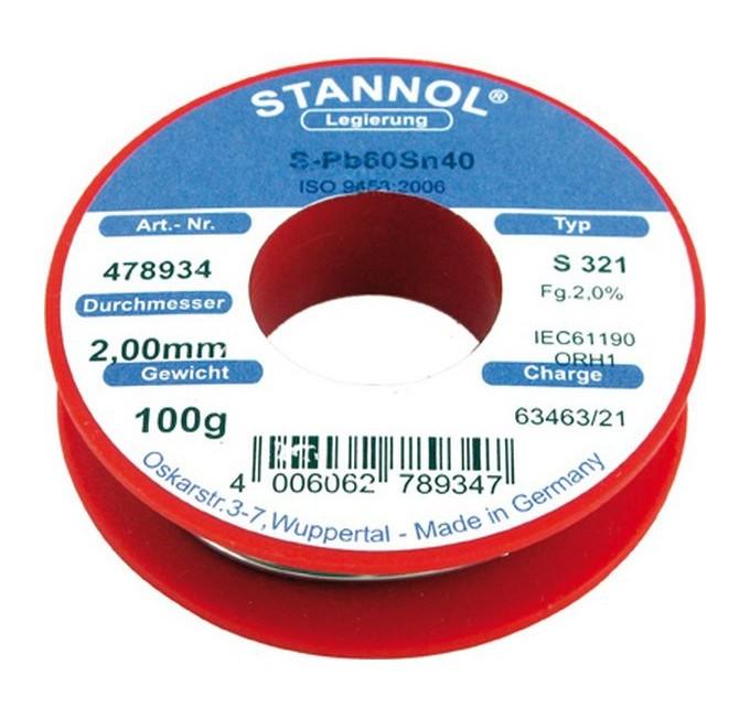 HS 10 elektroniclot 1000 g 535249-1,0 mm Soudure Etain Lötdraht Stannol 2,5%
