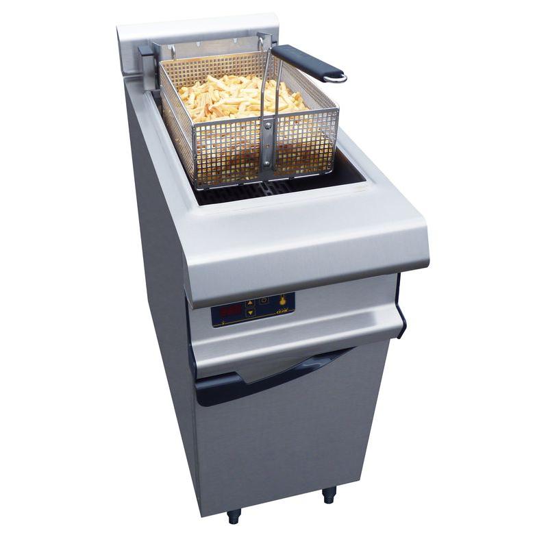 Friteuse à gaz hr grand panier c10 gamme celtic 800 - 26l - 35 kg/h - 400x836x400 mm 20 kw  - capic_0