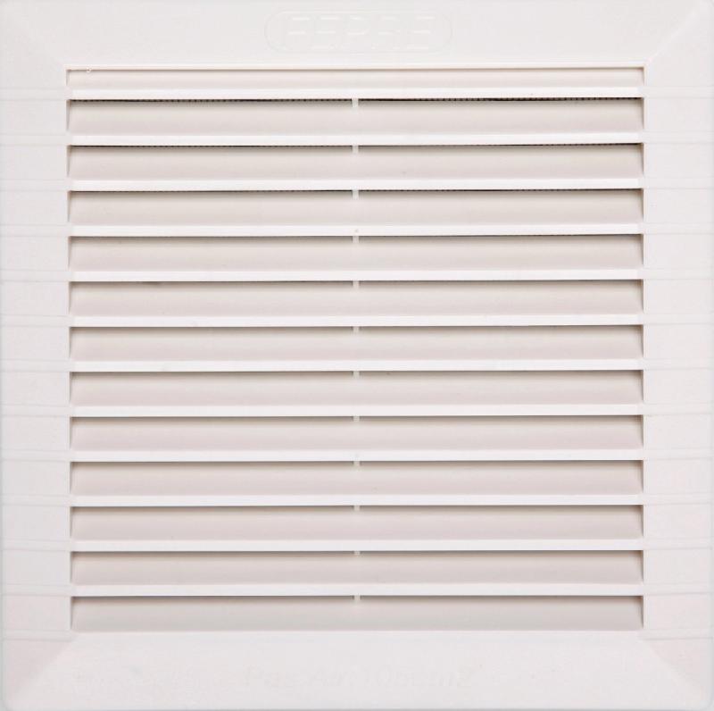 Grille d'aération ABS naturel - 18.2 x 18.2 cm - PVC - Intérieur et extérieur_0