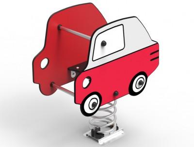 Jeu sur ressort - La petite voiture - Panneaux HPL résistants UV - Siège en polyéthylène haute densité_0