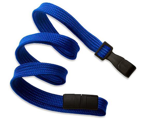 Tour de Cou bleu Royal 10 mm - Crochet plastique Break-Away - Lot de 10 pièces - Ref. 2137-4745_0