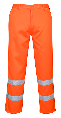 Pantalon hi-vis poly-coton orange e041, s_0