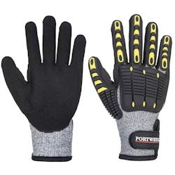 Portwest - Gants anti impact résistant à la coupure Gris / Noir Taille 8 - 5036146000982_0