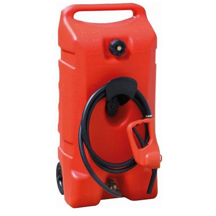 Ravitailleur de carburant mobile 53 litres Drakkar - polyéthylène avec pompe siphon et tuyau 3m_0