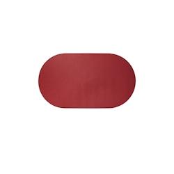 Stil Casa, set de 12 chemins de table unicolores, polyuréthane cousu, 58xh. 38 cm, finition saffiano couleur rouge. - RUN6838-SA-R_0