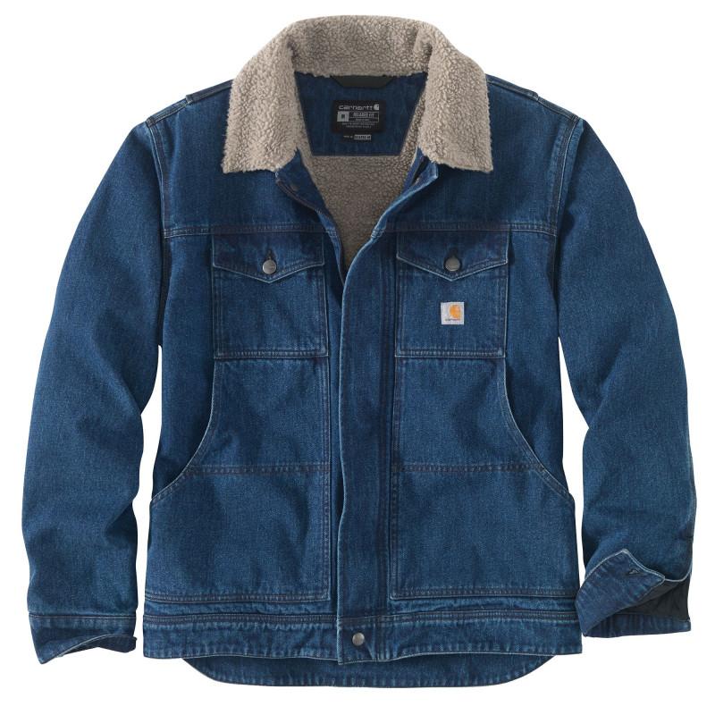 Veste denim sherpa relaxed fit bleu tl - CARHARTT - s1105478h87l - 791460_0