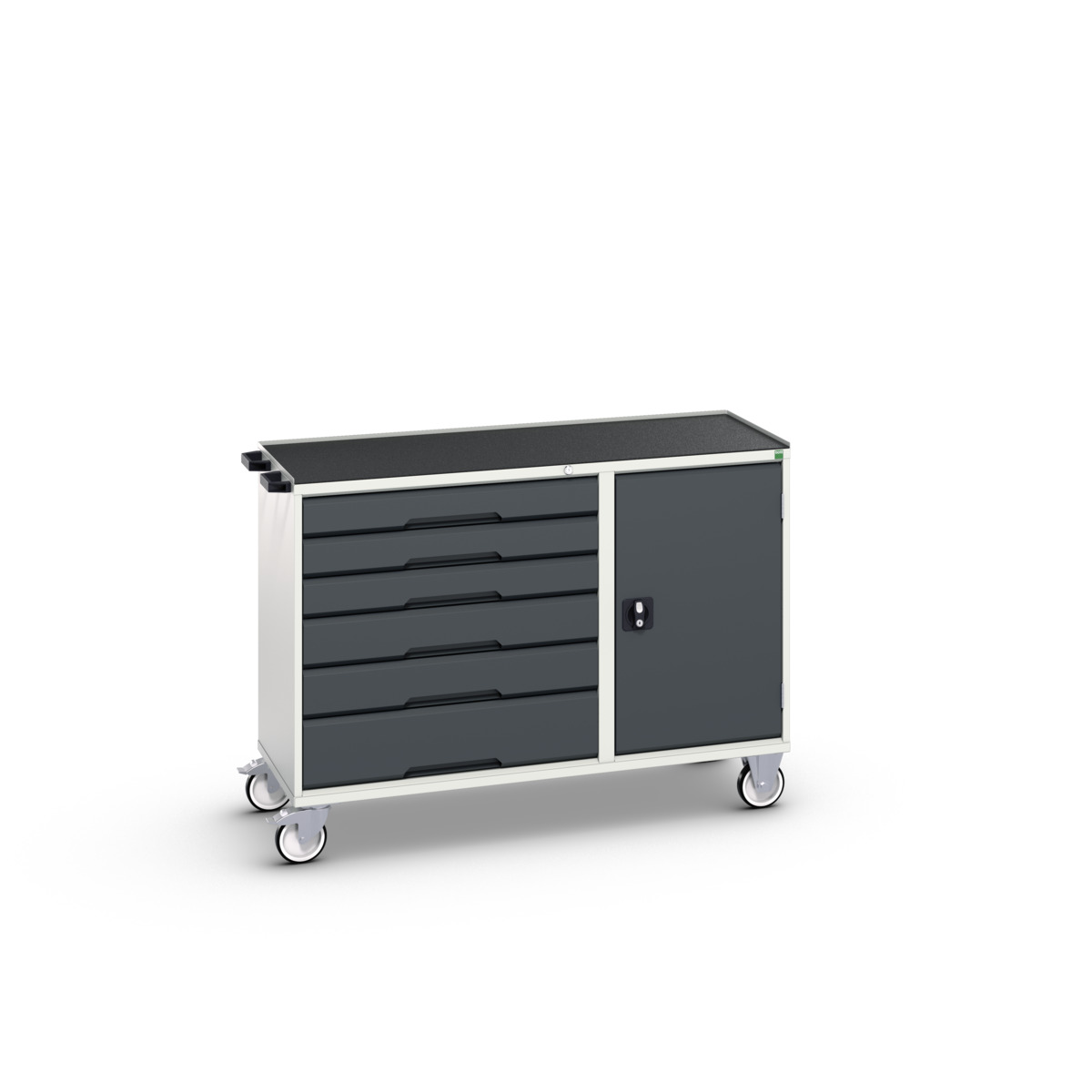 Desserte Maintenance Verso - 6 tiroirs, porte et dessus 3 rebords - LxPxH : 1300x550x965mm_0