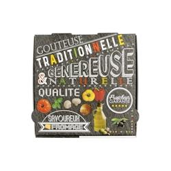 Boîte Pizza Ardoise - Carton - 26 x 26 x 3,5 cm - par 100 - gris en carton 3760394091462_0