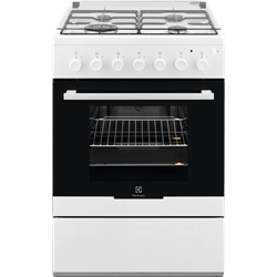 Cuisinière à gaz EKG61109OW - allumage automatique - four avec nettoyage assisté et porte démontable_0