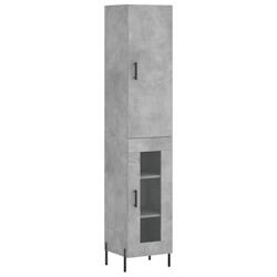 Helloshop26 - Buffet bahut commode armoire meuble de rangement organisateur cuisine salle de séjour salon haut 34,5 x 34 x 180 cm 02_0034272 - 300021_0