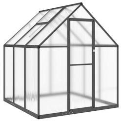 Helloshop26 - Serre tente abri plante fleur légumes avec cadre de base 169 x 169 x 195 cm aluminium anthracite 02_0044488 - 3000220178685_0