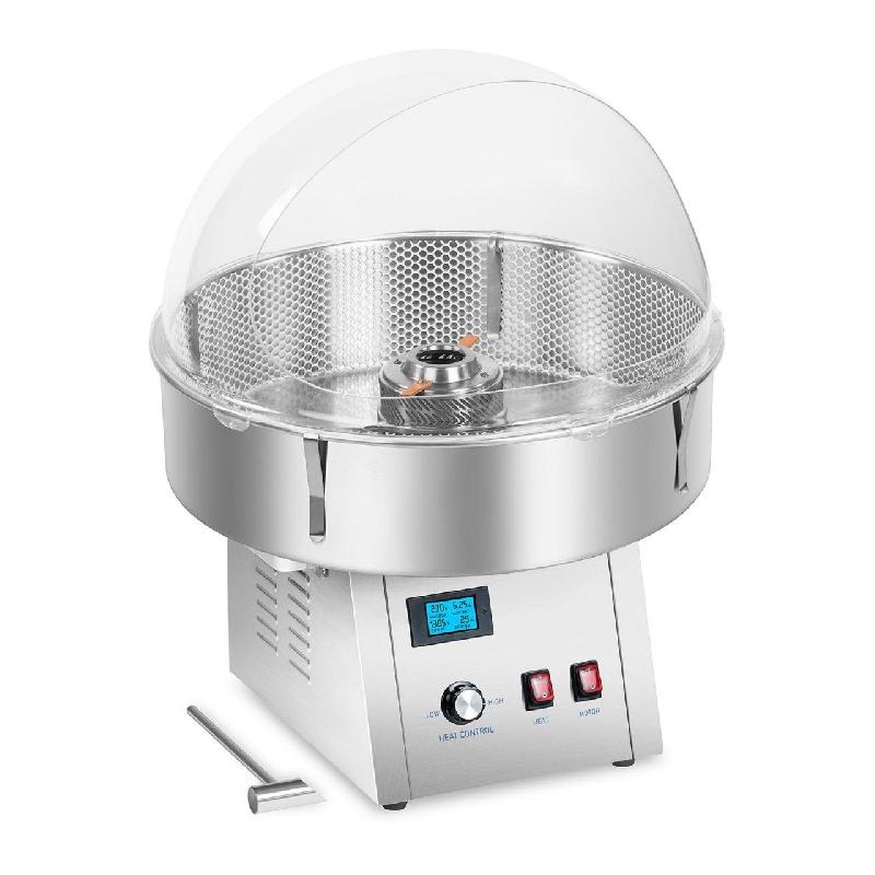 KIT MACHINE À BARBE À PAPA AVEC FILET ET COUPOLE DE PROTECTION 62 CM INOX 14_0002093_0