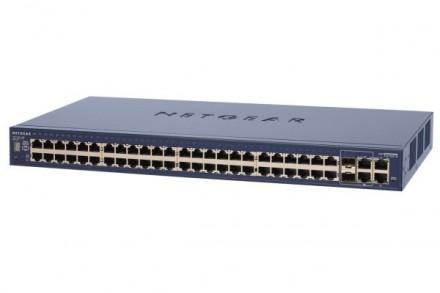 NETGEAR FS752TS - Smart Switch manageable SNMP niveau 2 - 48 ports 10/100, 4 ports 10/100/1000 et 2 slots mini GBIC SFP - Stackable_0