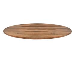 Restootab - Plateau Ø120 decor bois noyer - marron Bois manufacturé PL-R120M-NOY.LAM_0