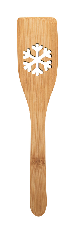 Spatule en bambou - Découpe sapin de Noël - Couleur naturelle - 24g_0