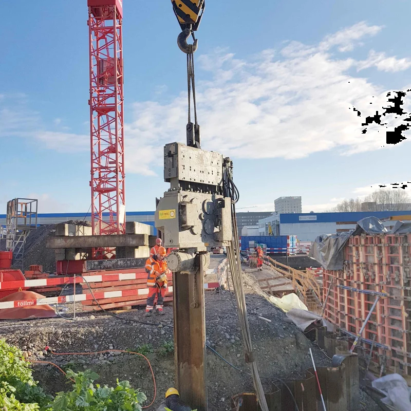 Vibrofonceur en pendulaire - Egli - pour palplanches longues et lourdes et profilés en H_0
