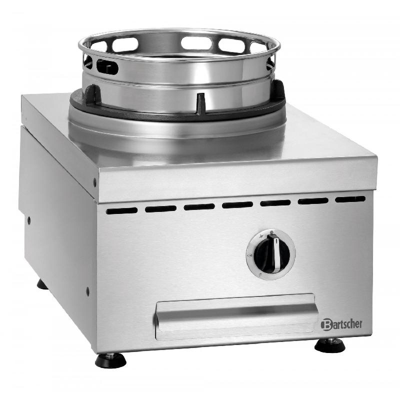 Wok inox à gaz sur support - 11 500 W - Brûleur amovible sans outil - Bartscher_0