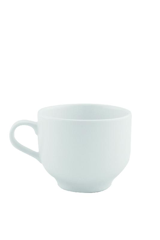 TASSE À THÉ ROND BLANC PORCELAINE 23 CL Ø 9 CM BRASSERIE ARIANE