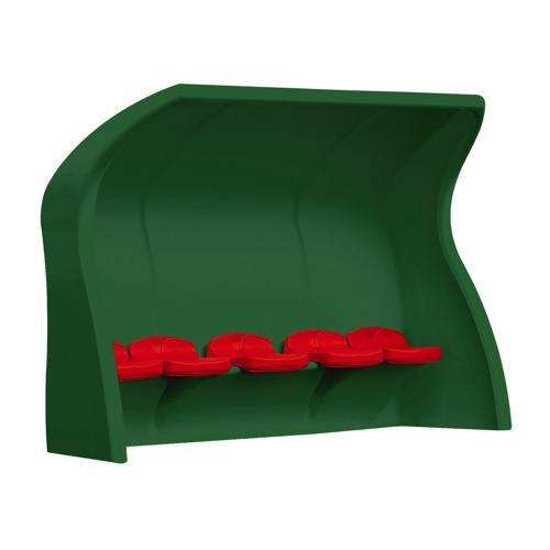 ABRI DE TOUCHE MONOBLOC VERT - ASSISE INDIVIDUELLE