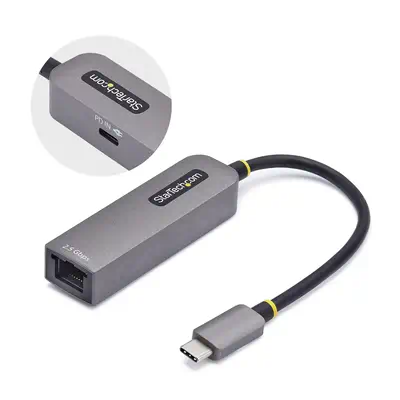 Adaptateur USB-C 2.5GbE vers Ethernet, 100W PD Pass-Through, NBASE-T NIC, Réseau USB 3.0 Type-C 2.5/_0