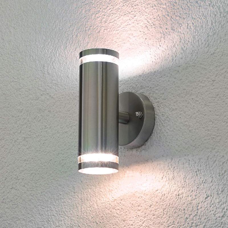 LINDBY APPLIQUE D\'EXTÉRIEUR LED TIBERIUS ACIER INOXYDABLE