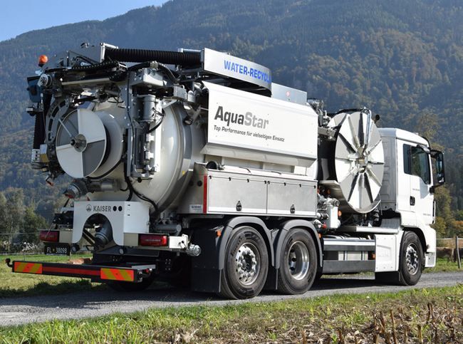 Aquastar camions aspirateurs - KAISER - 1 600 à 4 200 m3/h - Nouvelle génération avec KAISERtronic_0