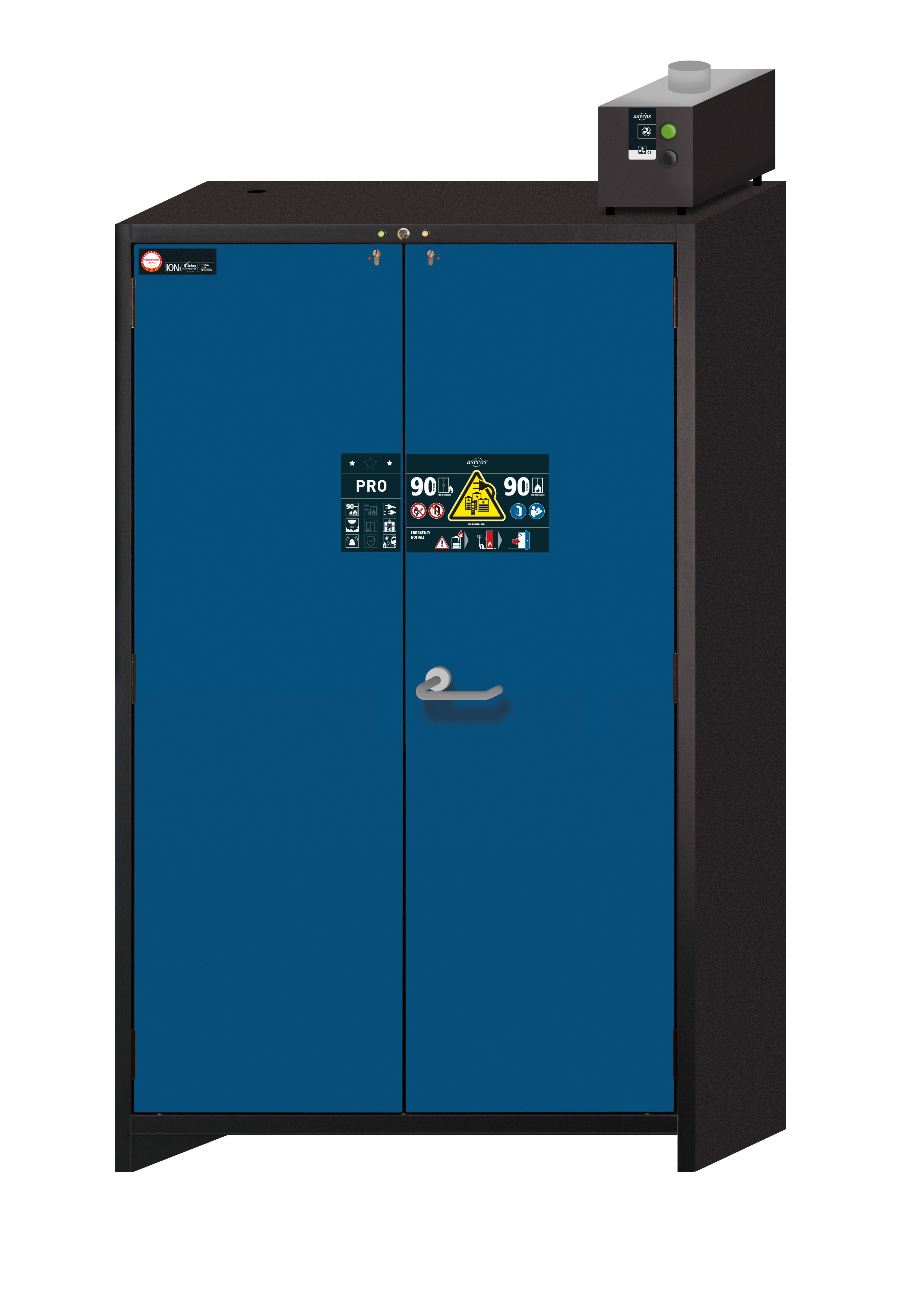 Armoire de sécurité pour batteries lithium-ion ION-PRO-90 modèle IO90.195.120.PC.WDC - Réf 41269-047-41410_0