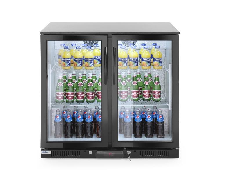 Arrière de bar réfrigéré professionnel - 228 litres - Double portes - 2/10°C - Réf : 235829_0
