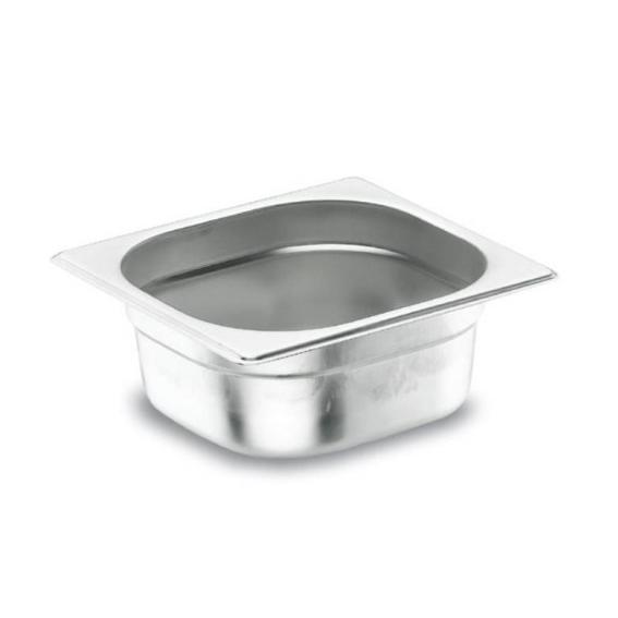 BAC GASTRONORME GN 1/4 EN INOX 26.5X 16.2X 6.5CM - LACOR - GASTRONORME