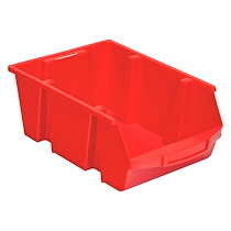 BACS À BEC ÉCONOMIQUES VISO - 28 LITRES - ROUGE - LOT DE 8