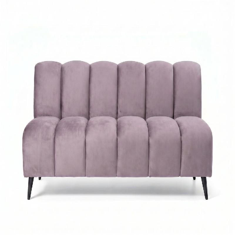 Banquette de restaurant professionnelle CHR Cocoon velours casino violet, 180 cm  France Mobilier CHR - violet 3760326528677_0