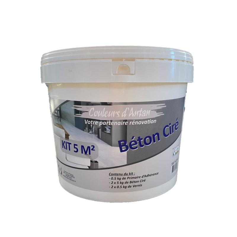 Béton ciré kit - 5m² mat - couleurs d'antan - réf. Ag02889_0