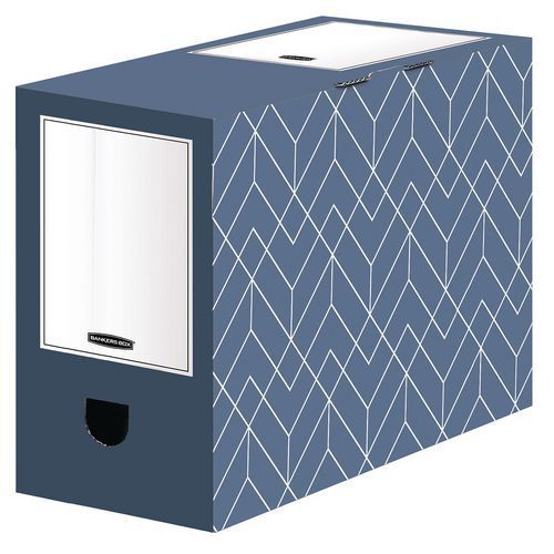 BOÎTE D'ARCHIVES DÉCO (150MM) BLEU ARDOISE - BANKERS BOX
