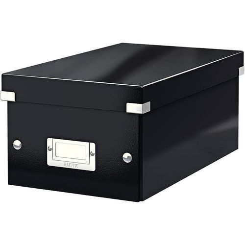 BOÎTE DE RANGEMENT LEITZ CLICK & STORE FORMAT DVD NOIR