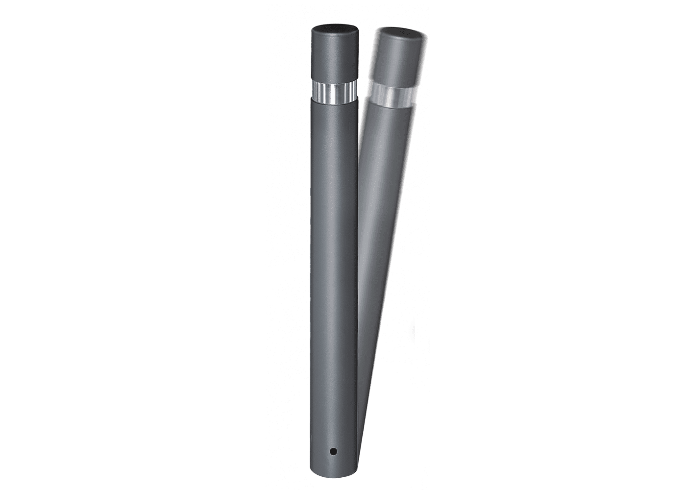 Borne Hospitalet Durable - H214F - Composite haute résistance recyclable, anneau acier inoxydable_0