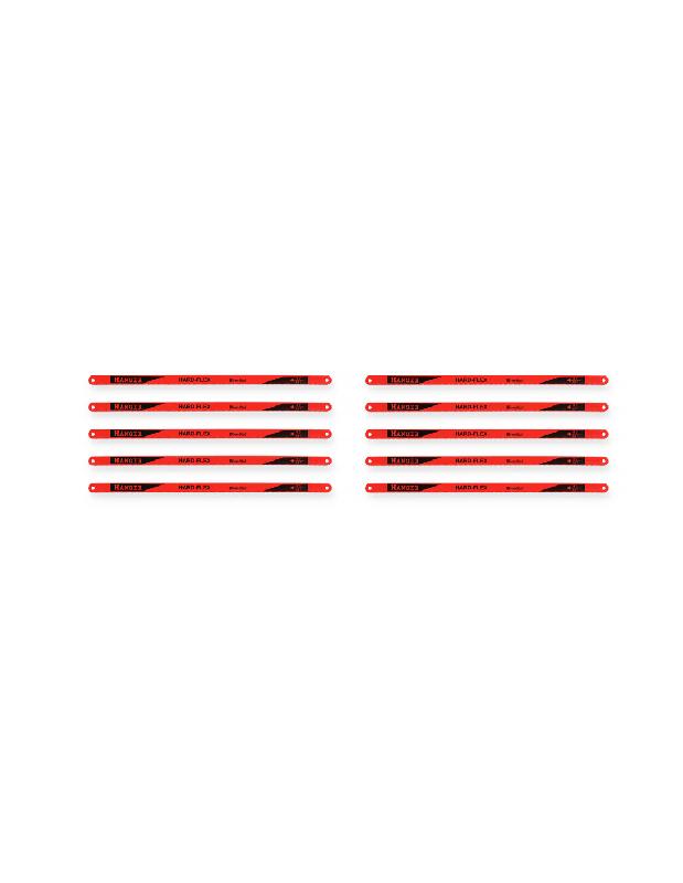 LAMES SCIE MÉTAUX HARD-FLEX 12 DENTS PAQUET DE 10 - HANGER - 150102