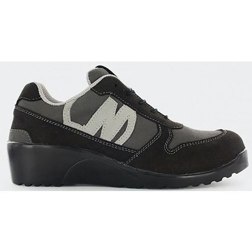 CHAUSSURE SÉURITÉ FEMME À TALON COMPENSÉ NOIRE ET GRISE T37 - NORDWAYS
