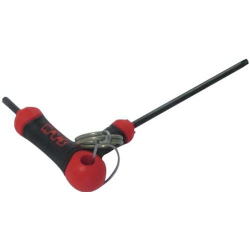 CLÉ MALE POIGNEE EN T TORX T27 AVEC CLIP INOX FME - SAM