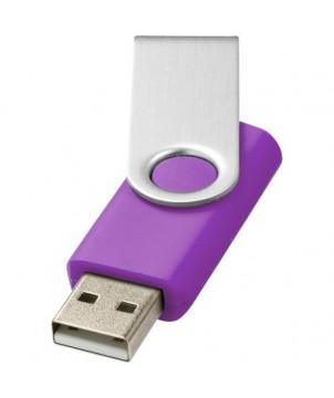 CLÉ USB ROTATIVE BASIQUE 4 GB - VIOLET - CLÉS USB PUBLICITAIRES PERSONNALISÉES