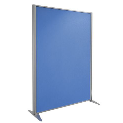CLOISON KPRIM TISSU ACOUSTIQUE BLEU PROFIL ARGENT 200X122CM