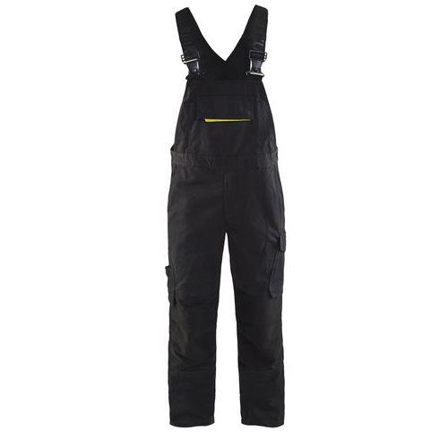 COTTE À BRETELLES STRETCH NOIR/JAUNE FLUORESCENT TAILLE 48C - BLAKLADER