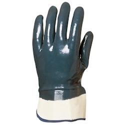 Coverguard - Gants manutention bleu en nitrile et manchette de sécurité EUROSTRONG 9620 (Pack de 10) Bleu Taille 9 - 3435241096197_0