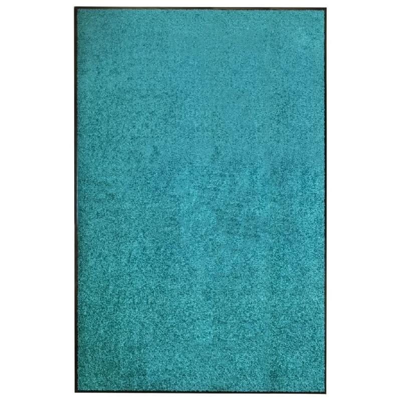 Décoshop26 - Paillasson lavable 120 x 180 cm polyamide Turquoise PVC antidérapant DEC040612 - 3000265022400_0