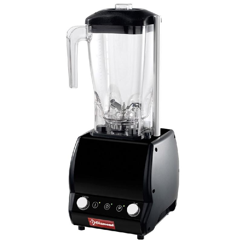 Diamond - Mixer professionnel , verre carré 2 Lit , avec timer - variateur vitesse - réf. BAR/VV-T - gris AKS-BAR/VV-T_0