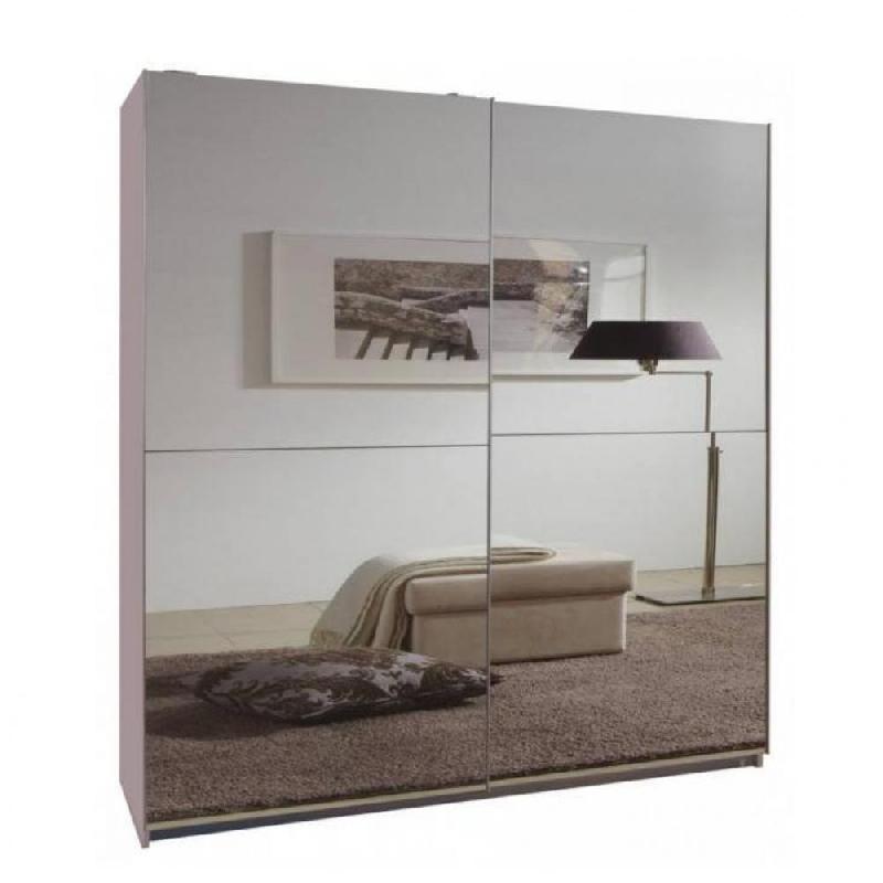 DRESSING CLAPTON 179 CM PORTES COULISSANTES BLANC / MIROIRS_0