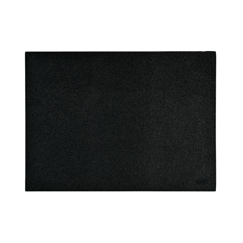 DUNI - Set de table en simili-cuir 33x45cm Noir - 5x6 = 30 pièces - noir papier 211684_0