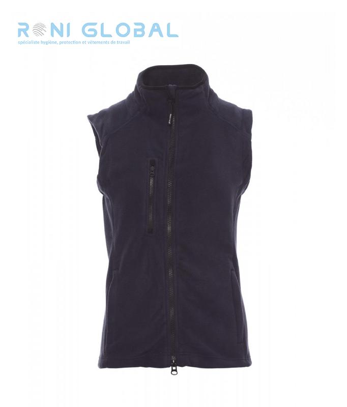 GILET DE TRAVAIL FEMME POLAIRE, COUPE DROITE EN POLYESTER 3 POCHES - EASY+ LADY PAYPER_0