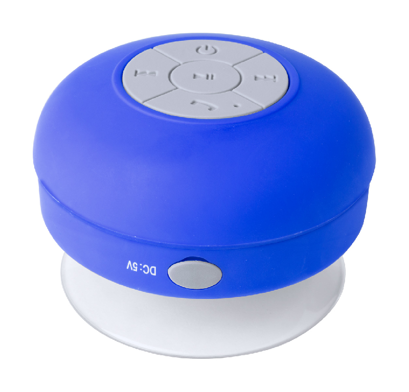 Enceinte Bluetooth étanche IPX4 avec ventouse - Fonction mains libres - Couleur bleue_0